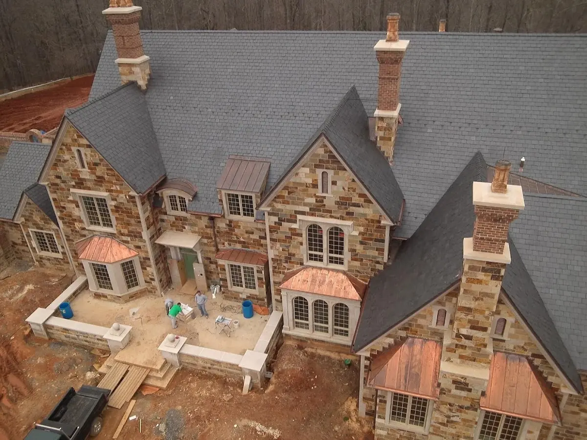 Craftsman Roofing Slate Roof Repair project in Midway - Am-Cam